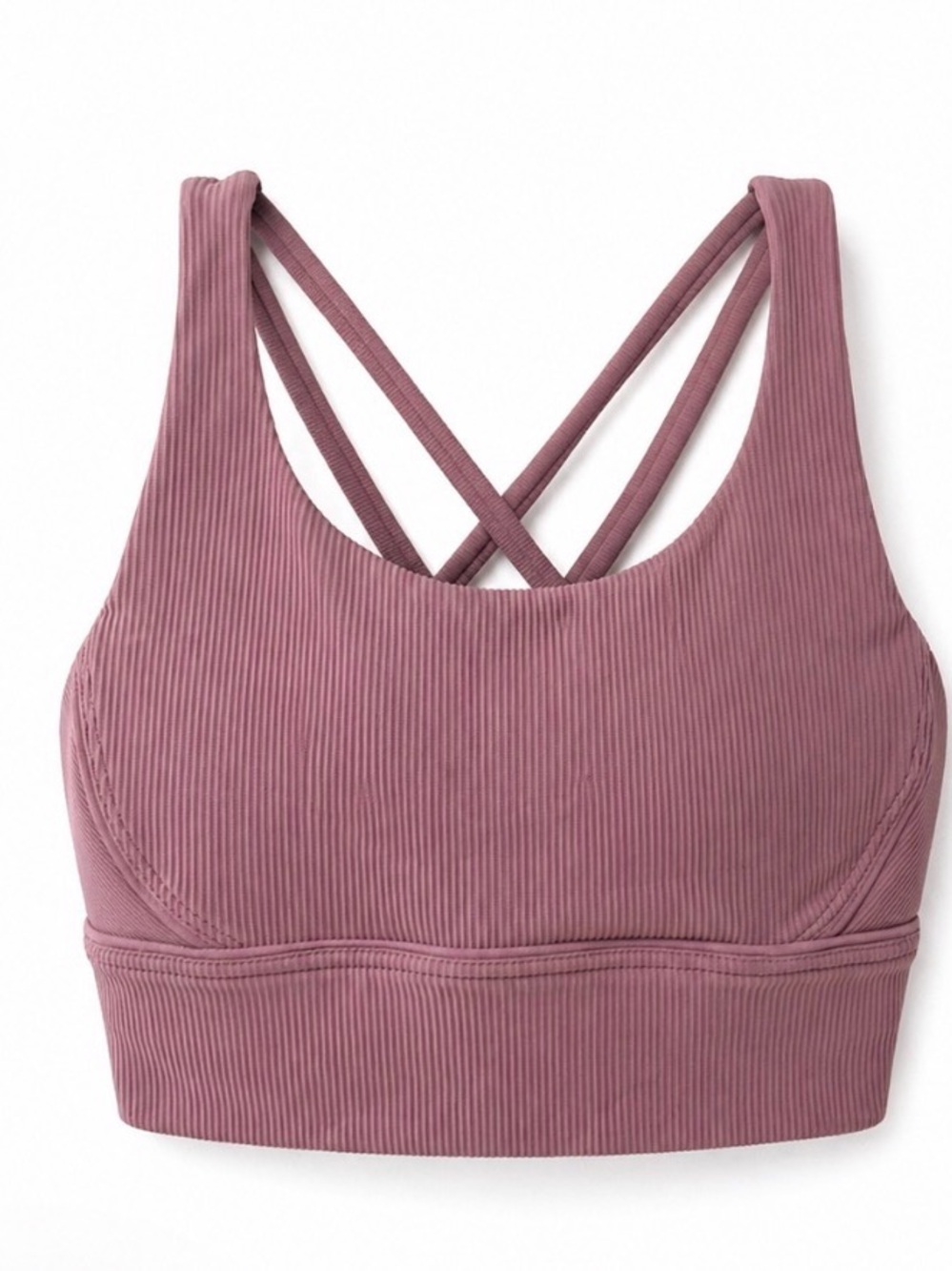 lululemon athletica Ribbed Cross-Strap Bralette - coral